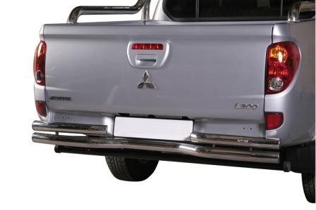 Mitsubishi L200 DC '10 - Double bended rear protection 63 mm