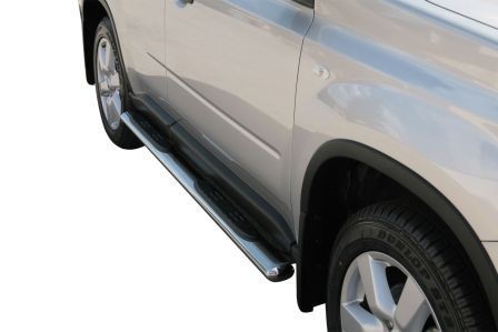 Nissan X-Trail 07'- Side  bars with 2 steps 76mm