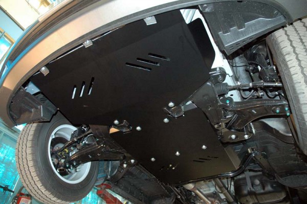 Hyundai  H-1 / SVX 2008 - / engine bay and transmission case steel skidplate