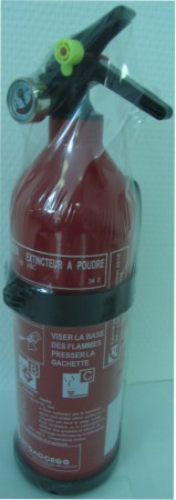 Fire Extinguisher 1 kg ABC metal support