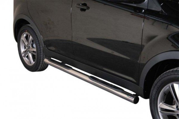SsangYong Korando 11'- Side  bars with 2 steps 76mm