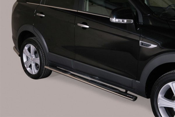 Chevrolet Captiva Oval Side bars with 2 steps