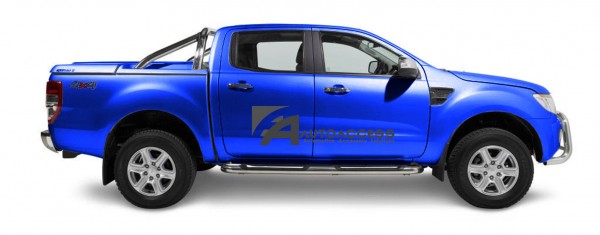 Sportlid Ford Ranger 3Pc DC '11 - Performance Blue 73M with OE Rollbar