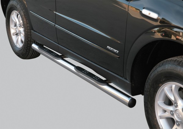 SsangYong Actyon '06 Side bars 76 mm with 2 steps