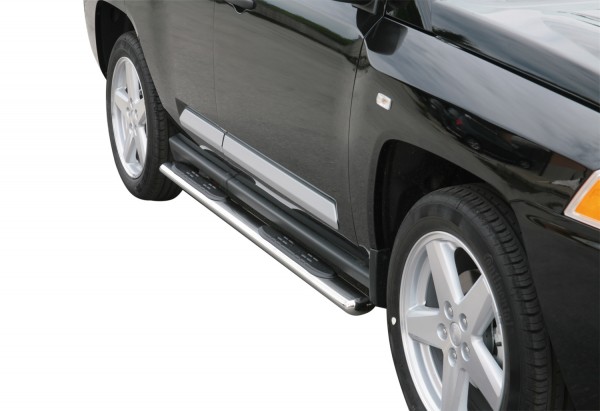 Jeep Compass Oval side bar with steps