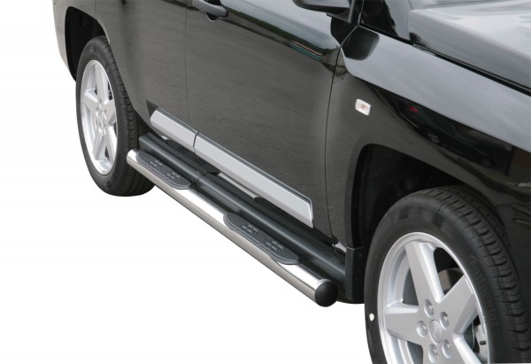 Jeep Compass Side bar with 2 steps
