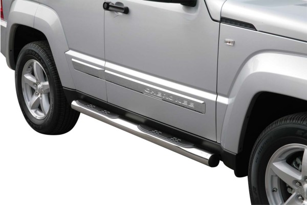 Jeep Cherokee '08 Side bar with 2 steps