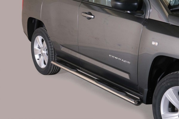 Jeep Compass '11 Oval side bar with steps