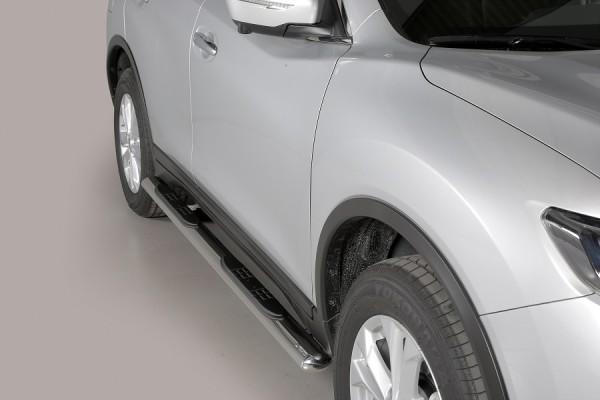 Nissan X-Trail '15 Oval side bar with step