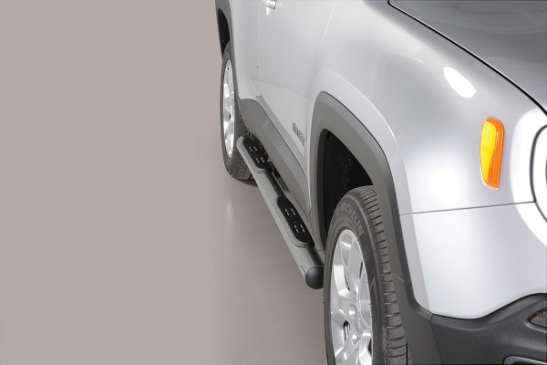 Jeep Renegade '14 Side bars with 2 steps 76 mm
