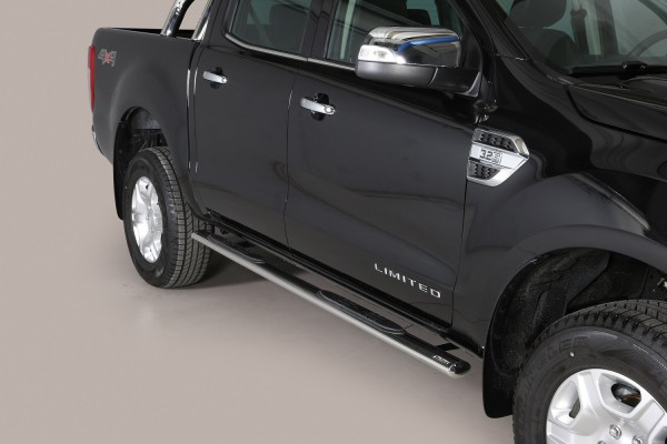 Ford Ranger DC 2012 Oval side bar with steps