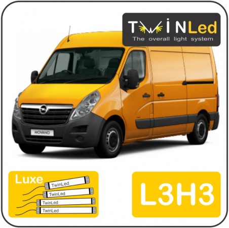 Opel Movano L3H3 Twinled 12v. Luxe set