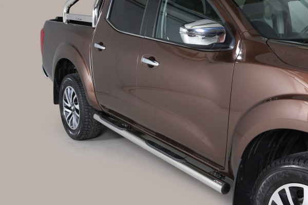 Nissan NP300 '16 Side bar with steps 76mm
