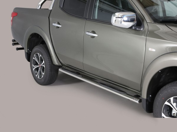 Fiat Fullback DC '16 Oval side bar with steps