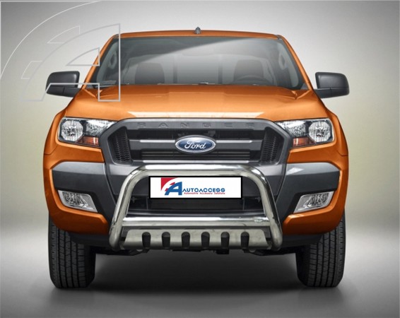 Ford Ranger T6 EU A bar with cross bar and axle-plate.