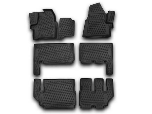 Ford Tourneo Custom '13 - 9 seat (6 pcs) 3D TPE floor mats