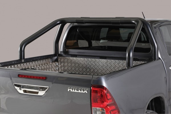 Toyota Hilux '16 Roll bar 76mm (2 pipes) Black