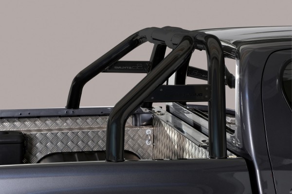 Toyota Hilux '16 Roll bar with mark 76mm (2 pipes) Black
