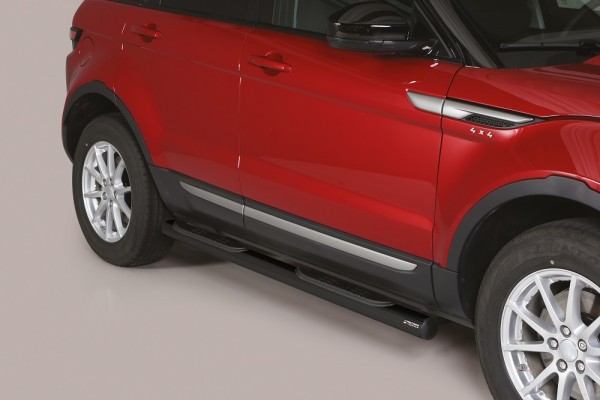 Range Rover Evoque '16 Side bar with steps 76mm Black