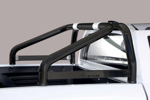 SsangYong Musso '18 Roll bar with mark 76mm (2 pipes) Black