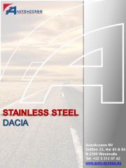 Dacia - Stainless steel programme 2016